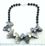 White Iris necklace