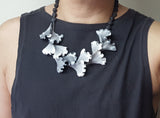 White Iris necklace