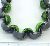 Spiral with Half-Hollow Beads Necklace